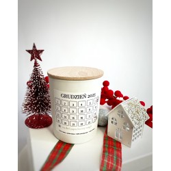 świeca sojowa adwentowa grudniowa 2024