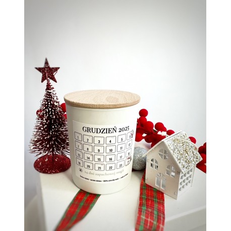 świeca sojowa adwentowa grudniowa 2024